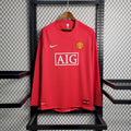 Maillot Manchester United Rétro domicile manches longues 2007-2008 rouge