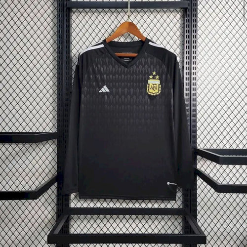 Maillot Argentine noir manches longues 23/24 design exclusif