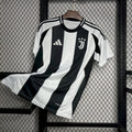 Maillot Juventus domicile 2024-2025 rayures noir et blanc logo Adidas