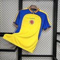 Maillot rétro Colombie domicile 2001 jaune vintage avec écusson