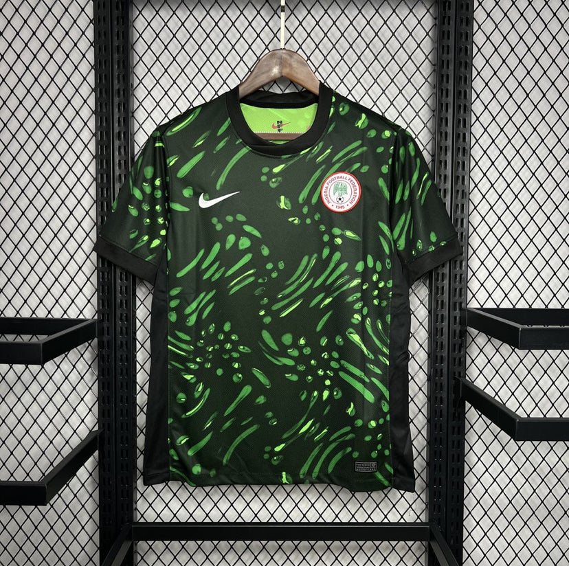 Maillot Nigeria extérieur 2024-2025 blanc avec logo Adidas