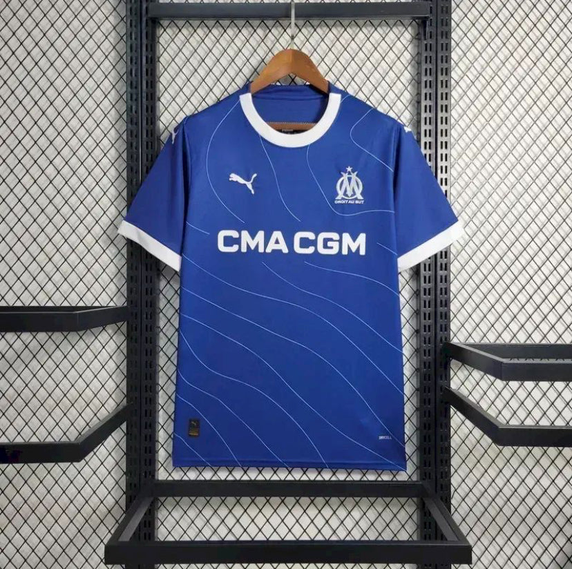 Maillot Olympique de Marseille extérieur 2023-2024 bleu avec logo Puma