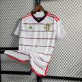 Maillot Flamengo extérieur 2023-2024 blanc avec logo Adidas