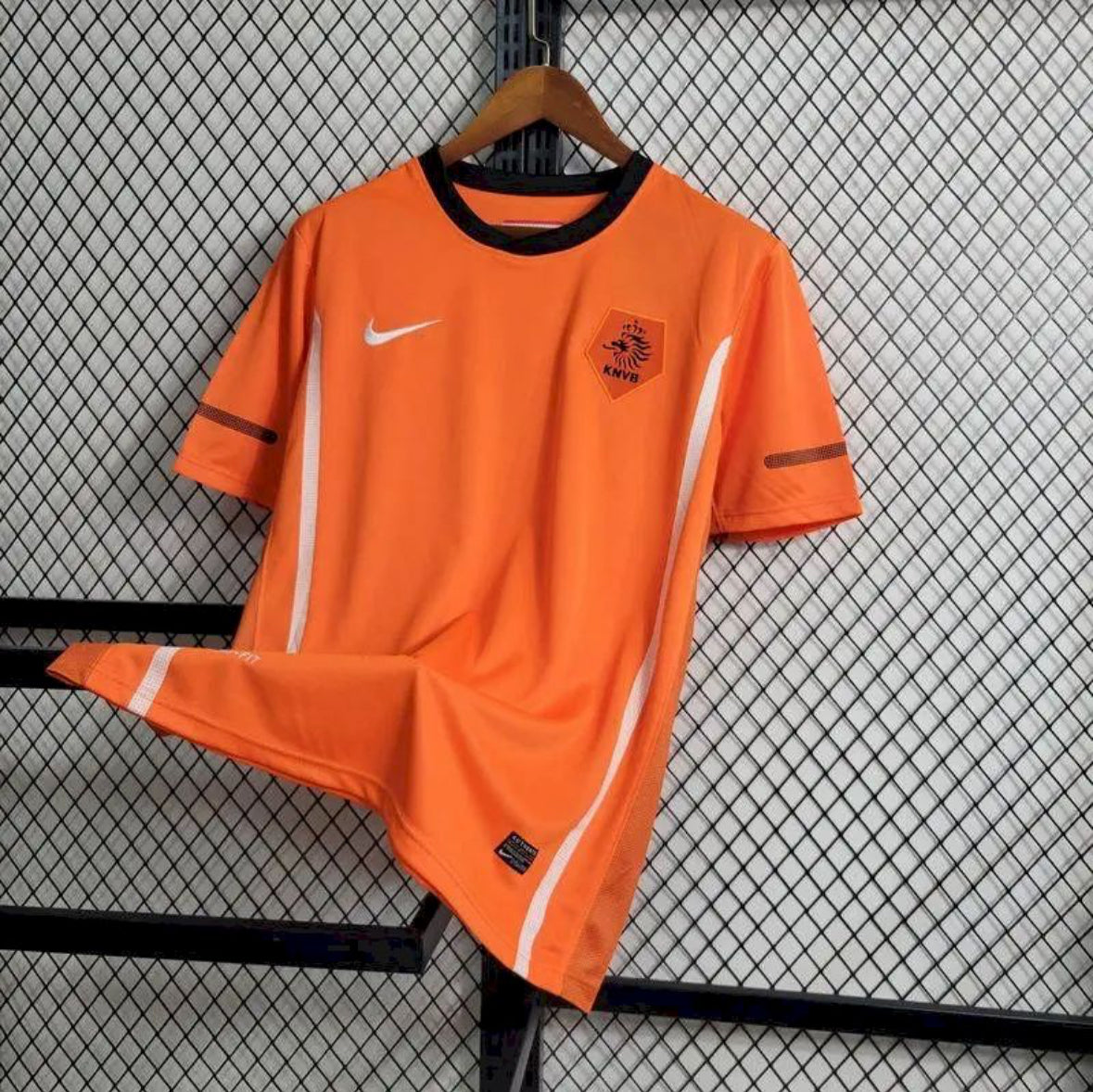 Maillot Pays-Bas Rétro domicile 2010 orange Coupe du Monde finaliste
