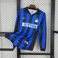 Maillot Inter Milan Rétro domicile manches longues 1998-1999 bleu et noir