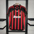 Maillot AC Milan Rétro domicile 2006-2007 rouge et noir Champions League