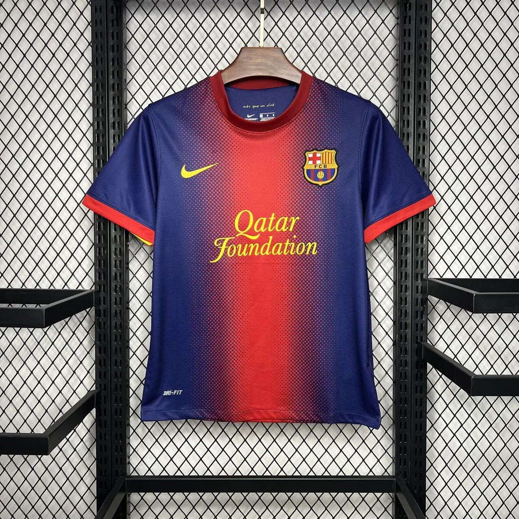 Maillot FC Barcelone Rétro 2012-2013 édition alternée grenat et bleu