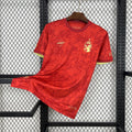 Maillot Espagne Concept 24/25 design exclusif rouge et or