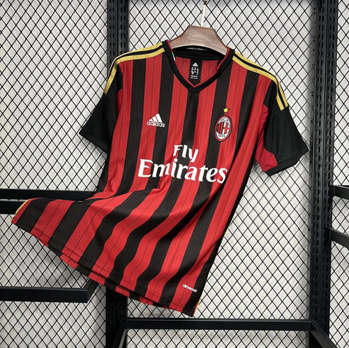 Maillot AC Milan Rétro domicile 2013-2014 rouge et noir vintage Nike
