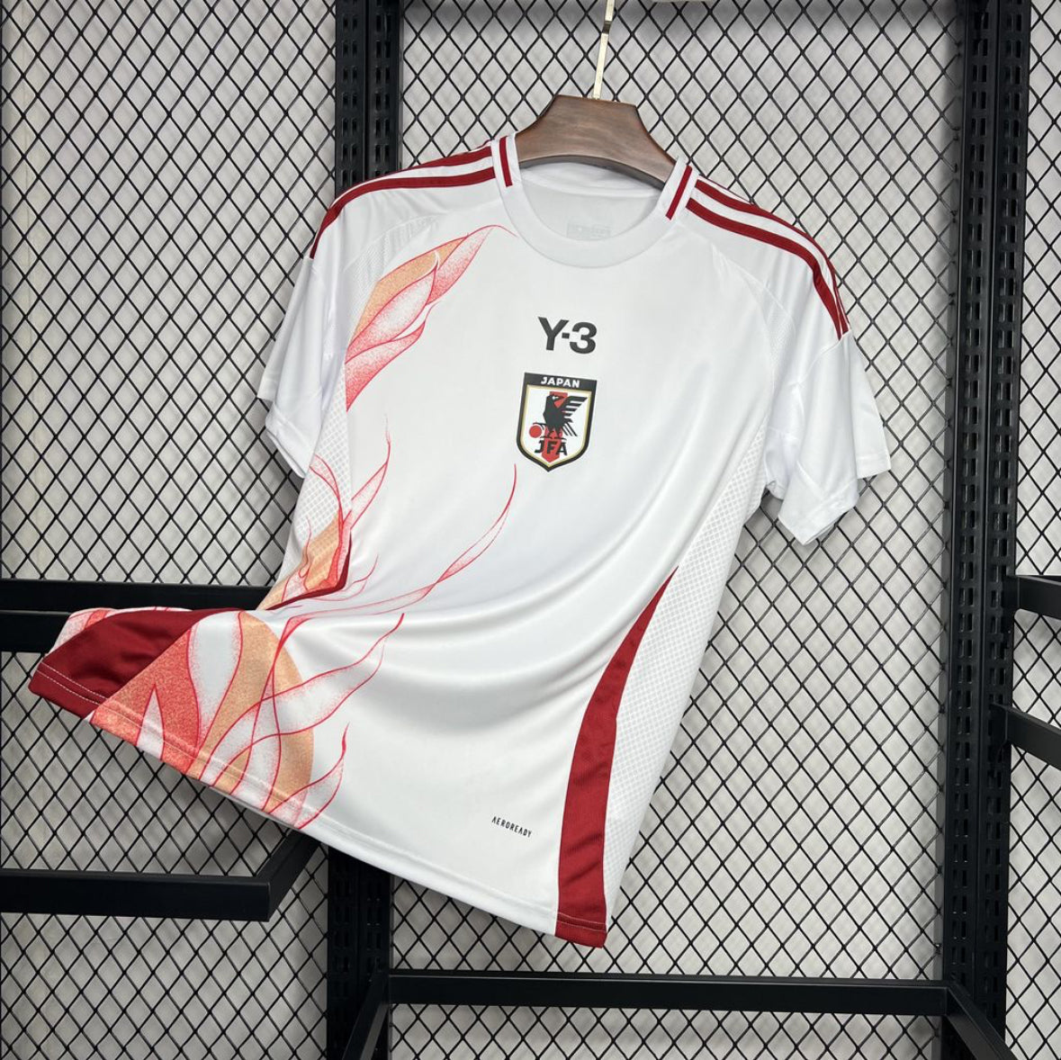 Maillot Japon extérieur 2024-2025 blanc avec logo Adidas JFA