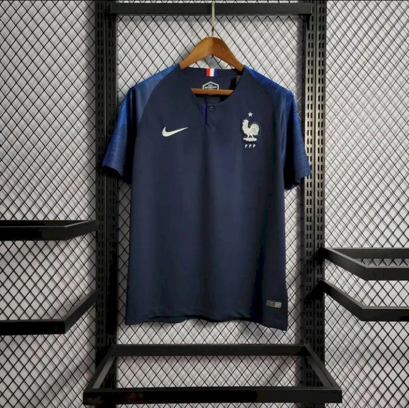 Maillot Équipe de France Rétro domicile 2018-2019 bleu champion du monde