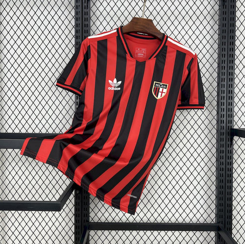 Maillot AC Milan Rétro 2024-2025 vintage classique rouge et noir