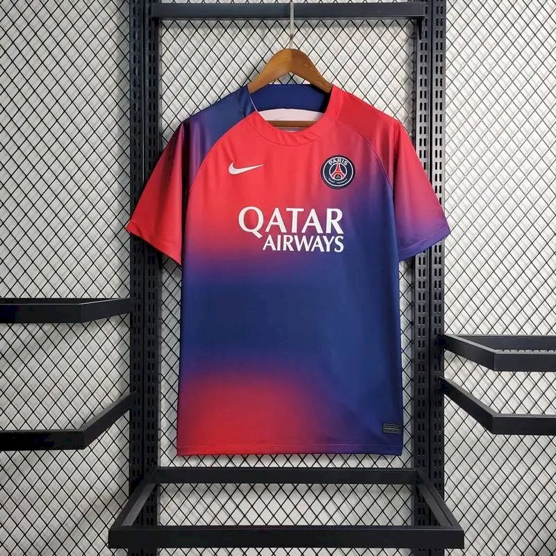 Maillot PSG Prematch entraînement 2023-2024 tenue officielle bleu