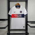 Maillot PSG extérieur 2023-2024 blanc avec logo Paris Saint-Germain