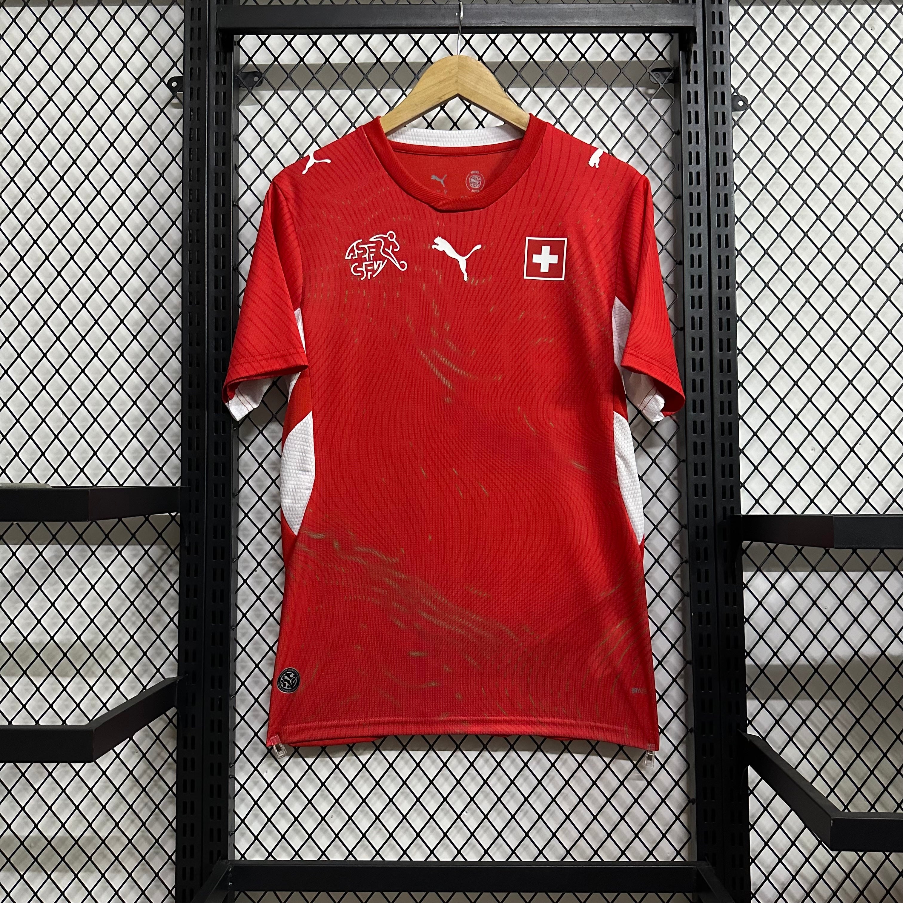 Maillot Suisse CDM 2026 Coupe du Monde rouge croix blanche