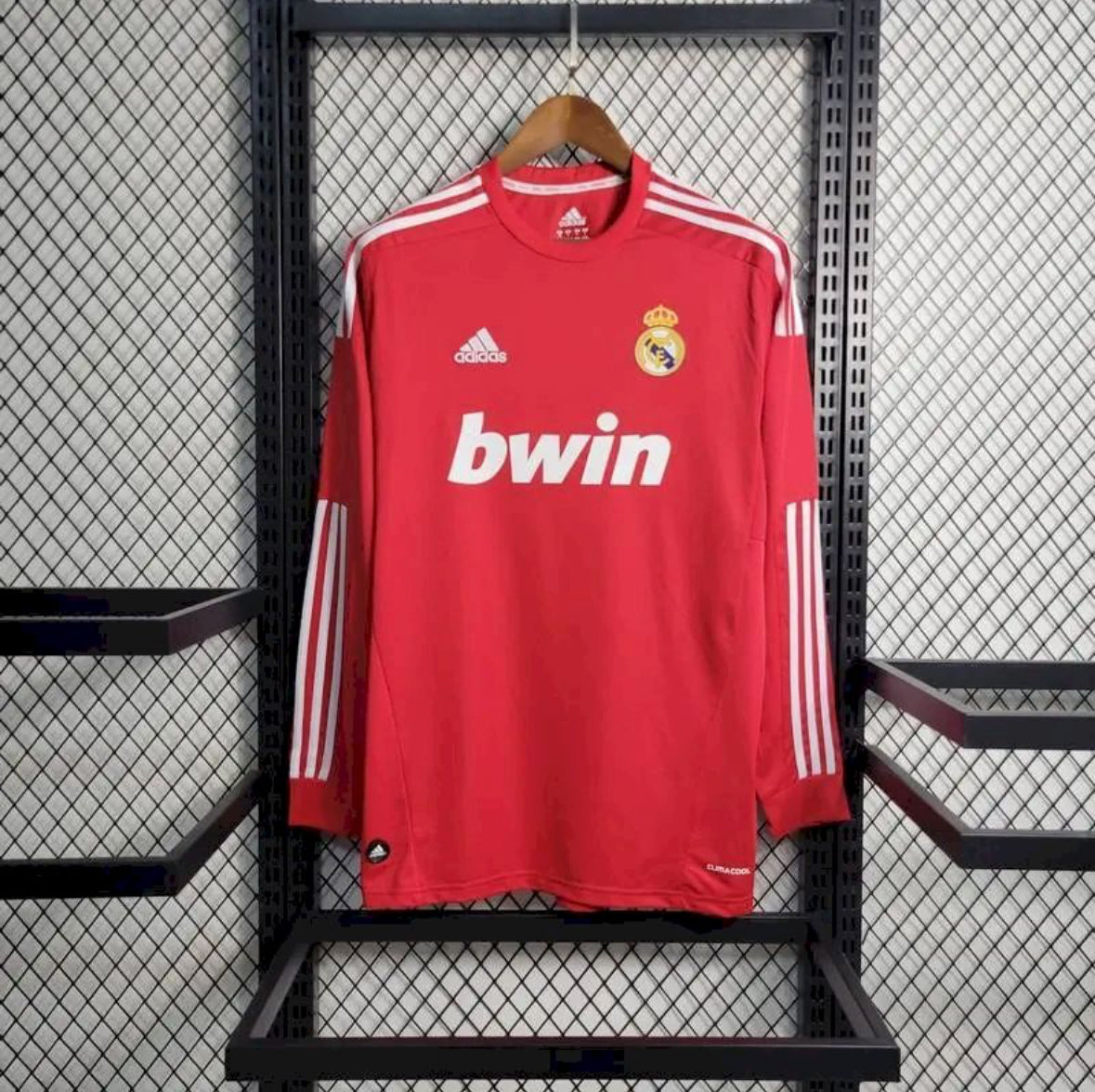 Maillot Real Madrid Rétro manches longues Third 2011-2012 bleu foncé