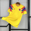 Maillot rétro Colombie domicile 1990 jaune Coupe du Monde vintage