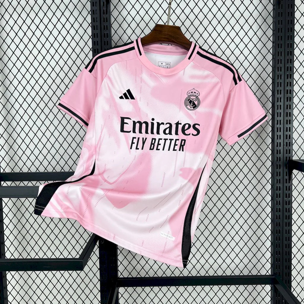 Maillot Real Madrid blanc rose 24/25 concept exclusif élégant