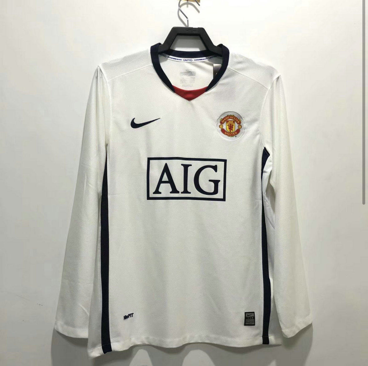 Maillot Manchester United Rétro manches longues 2008-2009 rouge Nike