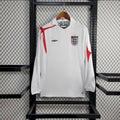 Maillot Angleterre Rétro domicile manches longues 2005 blanc vintage