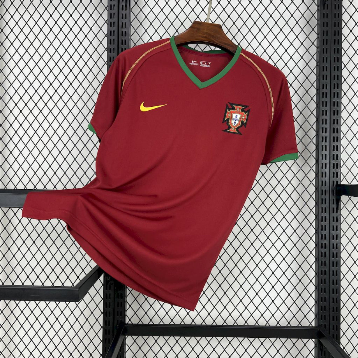 Maillot rétro Portugal domicile 2006 rouge Coupe du Monde Allemagne