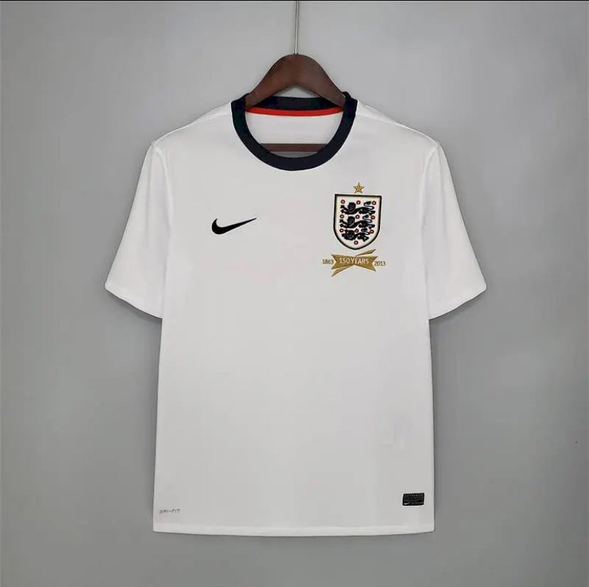 Maillot Angleterre Rétro domicile 2013 blanc vintage Nike Rooney