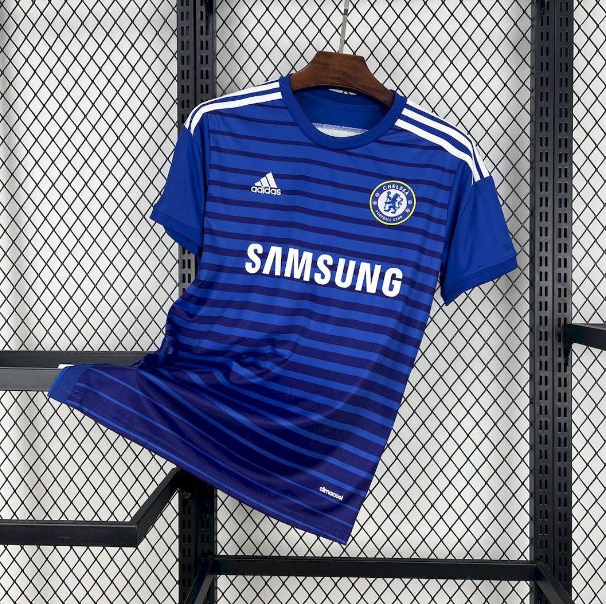 Maillot Chelsea Rétro domicile 2014-2015 bleu avec logo Adidas