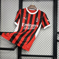 Maillot AC Milan domicile 2024-2025 rouge et noir rayures avec logo Puma