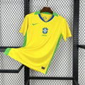 Maillot Brésil domicile 25/26 jaune vert avec logo CBF officiel