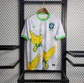 Maillot Brésil Concept 2024-2025 jaune avec motifs graphiques exclusifs
