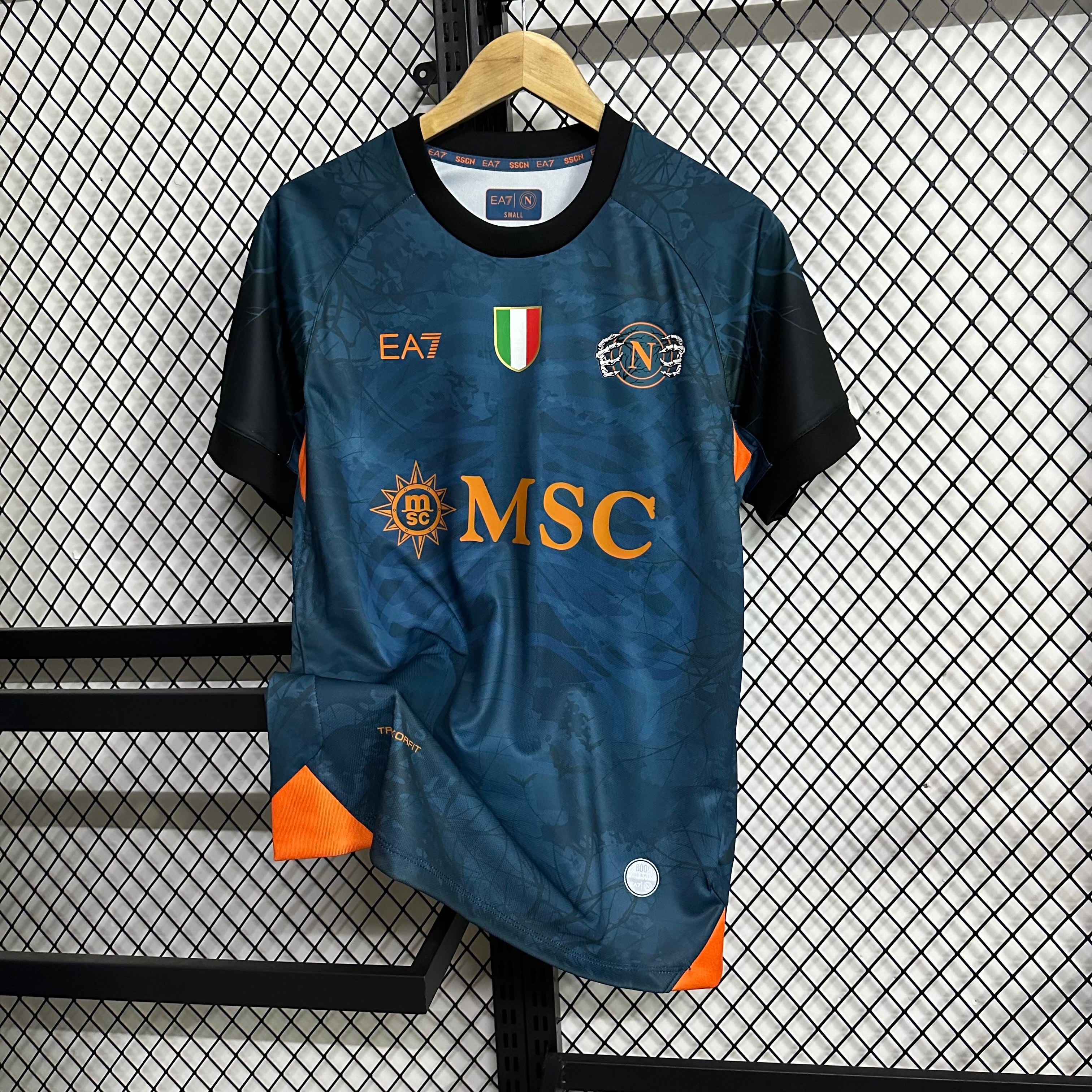 Maillot Naples extérieur 23/24 bleu SSC Napoli avec logo officiel