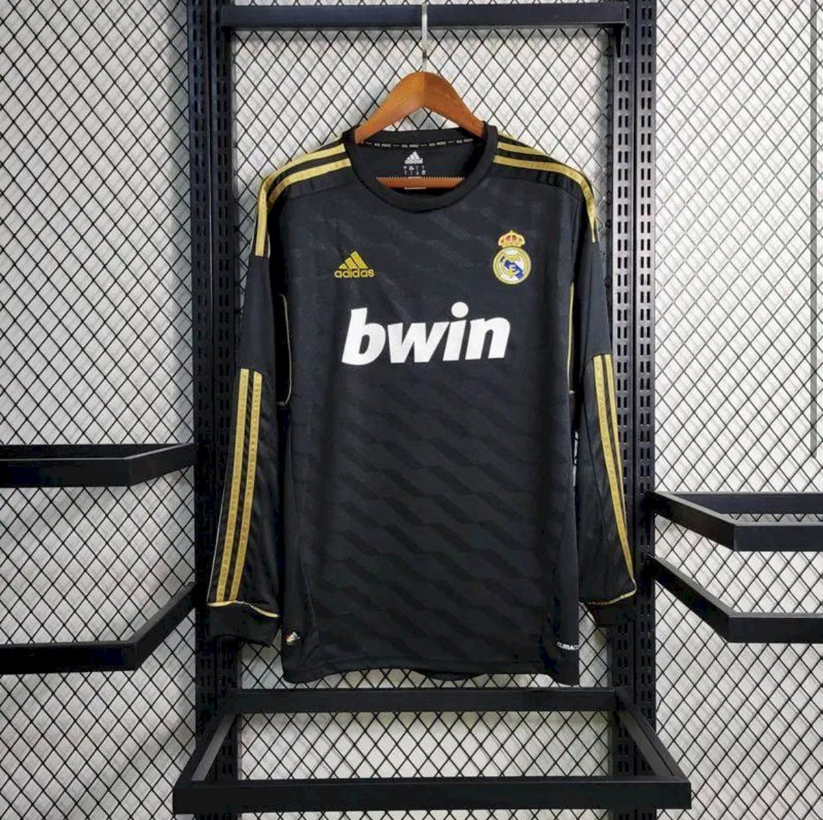Maillot Real Madrid Rétro manches longues extérieur 2011-2012 noir