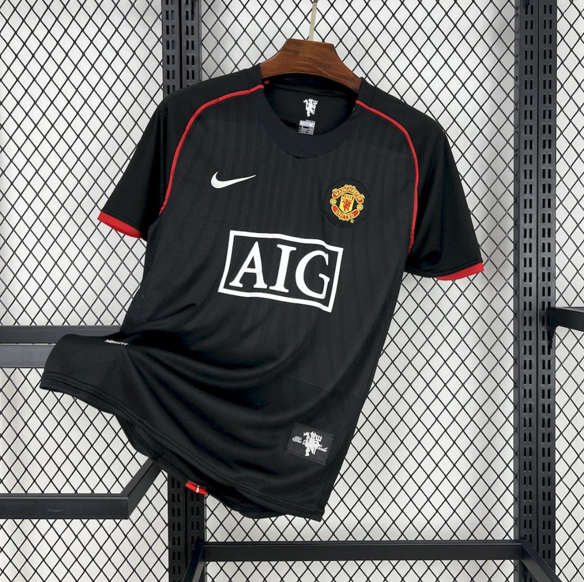 Maillot Manchester United Rétro Third 2007-2008 bleu ciel vintage Nike