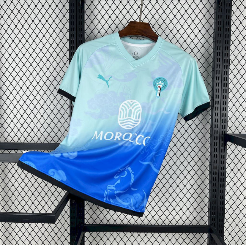 Maillot Maroc Concept Océan et Ciel 2025-2026 design exclusif bleu