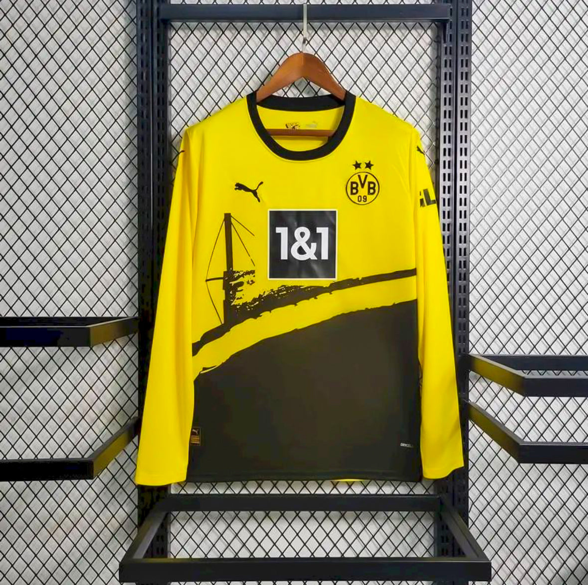 Maillot Borussia Dortmund manches longues 2023-2024 jaune et noir