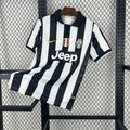 Maillot Juventus Rétro domicile 2014-2015 rayures noir et blanc champion
