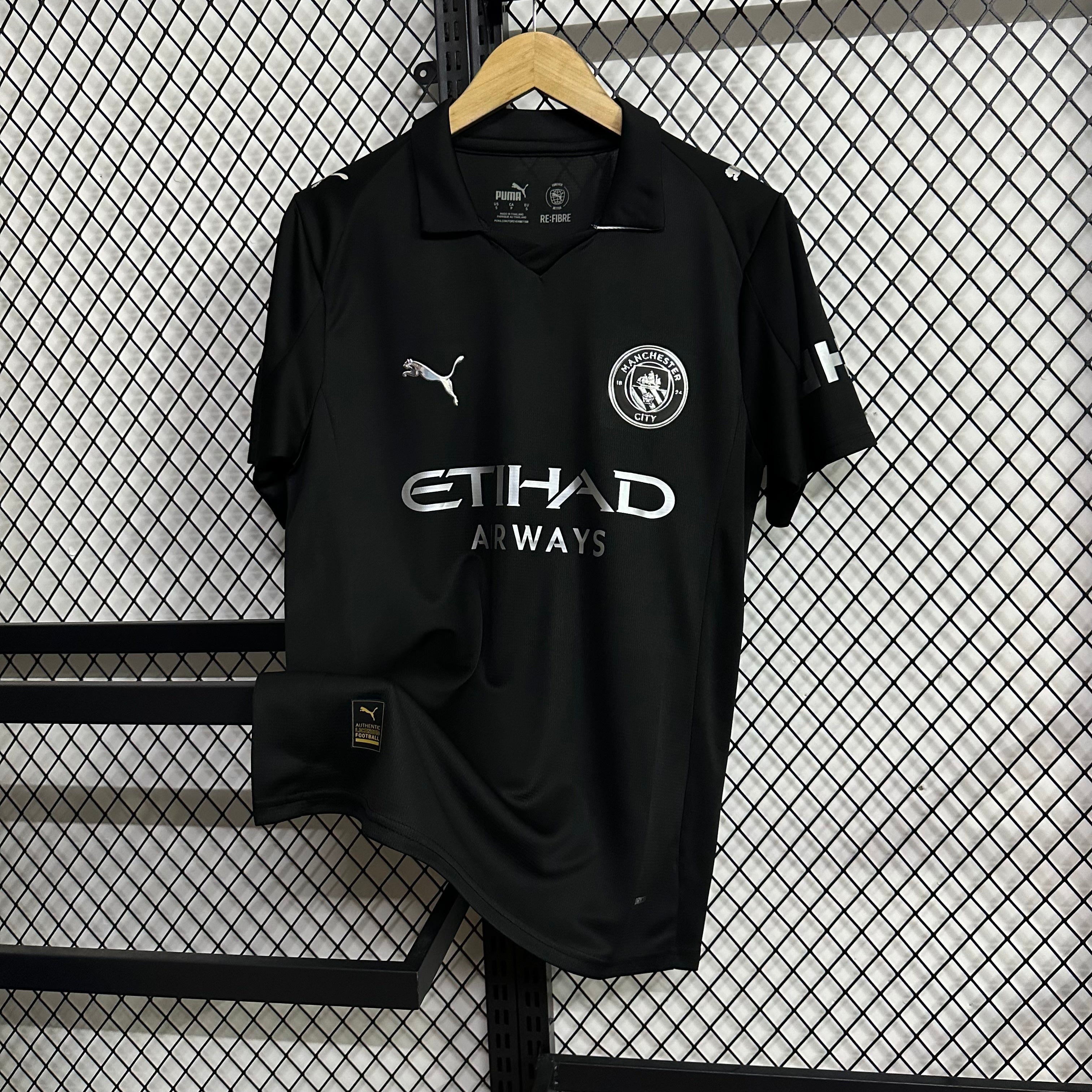 Maillot Manchester City extérieur 24/25 blanc avec logo City