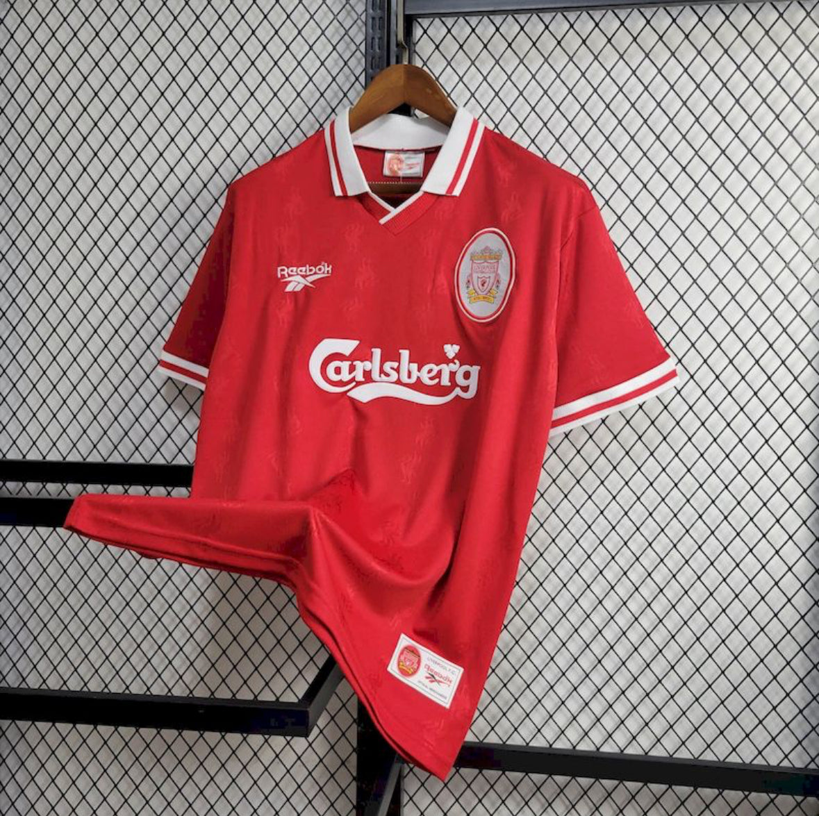 Maillot Liverpool Rétro domicile 1996-1997 rouge Reebok vintage