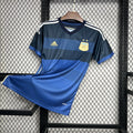Maillot rétro Argentine extérieur 2014 blanc finale Coupe du Monde