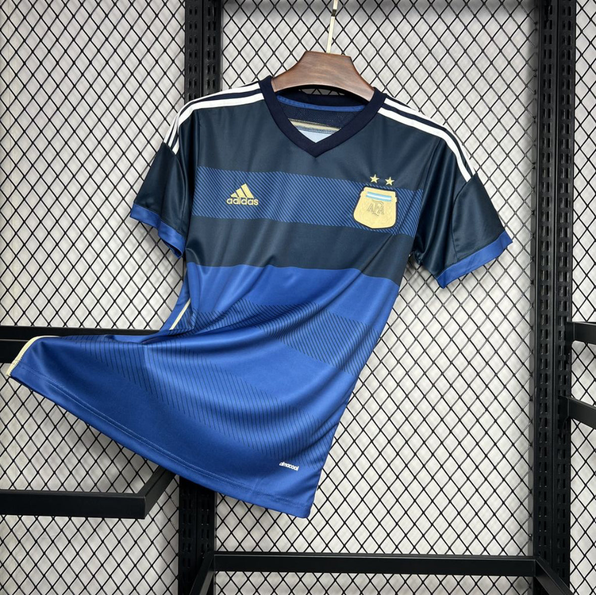 Maillot rétro Argentine extérieur 2014 blanc finale Coupe du Monde