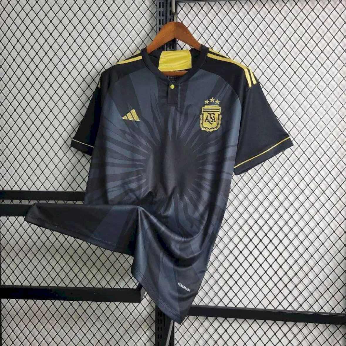 Maillot Argentine noir 23/24 design exclusif avec logo AFA