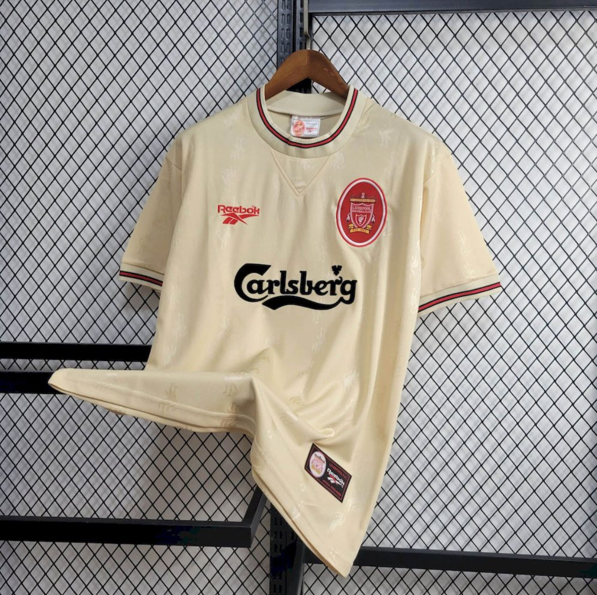Maillot Liverpool Rétro extérieur 1996-1997 blanc Reebok vintage