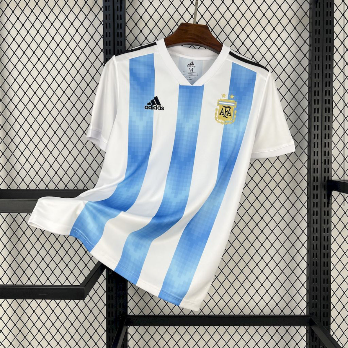 Maillot rétro Argentine domicile 2018 bleu ciel et blanc