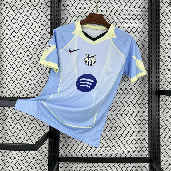 Maillot FC Barcelone bleu 25/26 design exclusif couleur unique