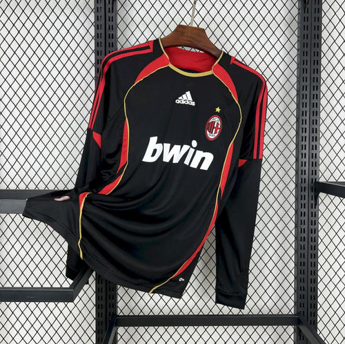 Maillot AC Milan Rétro manches longues Third 2006-2007 noir vintage