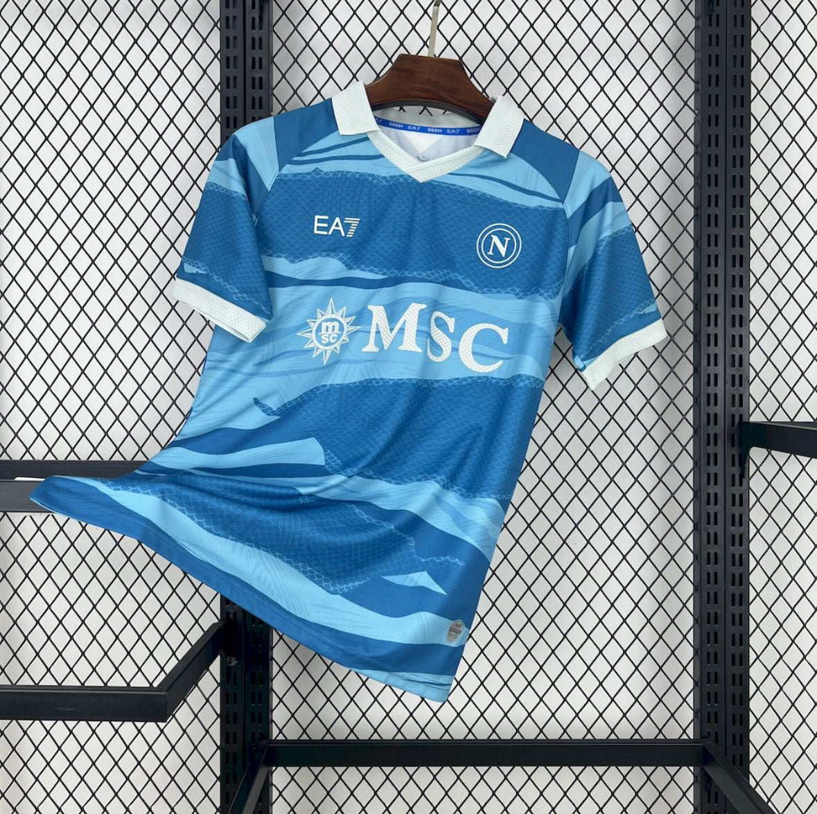 Maillot SSC Naples Partenope 2025-2026 bleu ciel avec écusson Naples