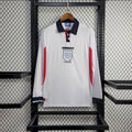Maillot Angleterre Rétro domicile manches longues 1998 blanc vintage