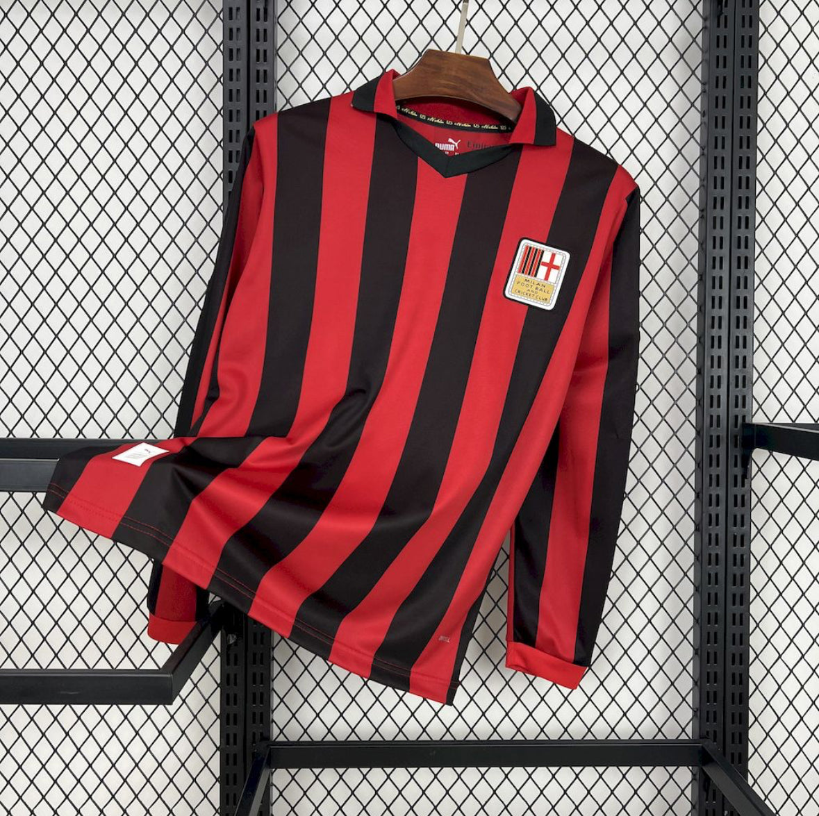 Maillot AC Milan 125e anniversaire manches longues 2024-2025 rouge collector
