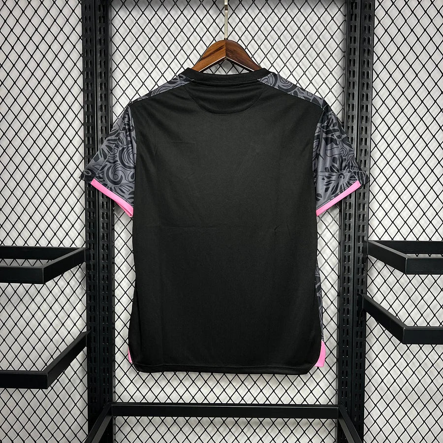 Maillot Palestine noir 2024-2025 vue de dos détail tissu