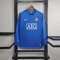 Maillot Manchester United Rétro manches longues Third 2008-2009 bleu ciel